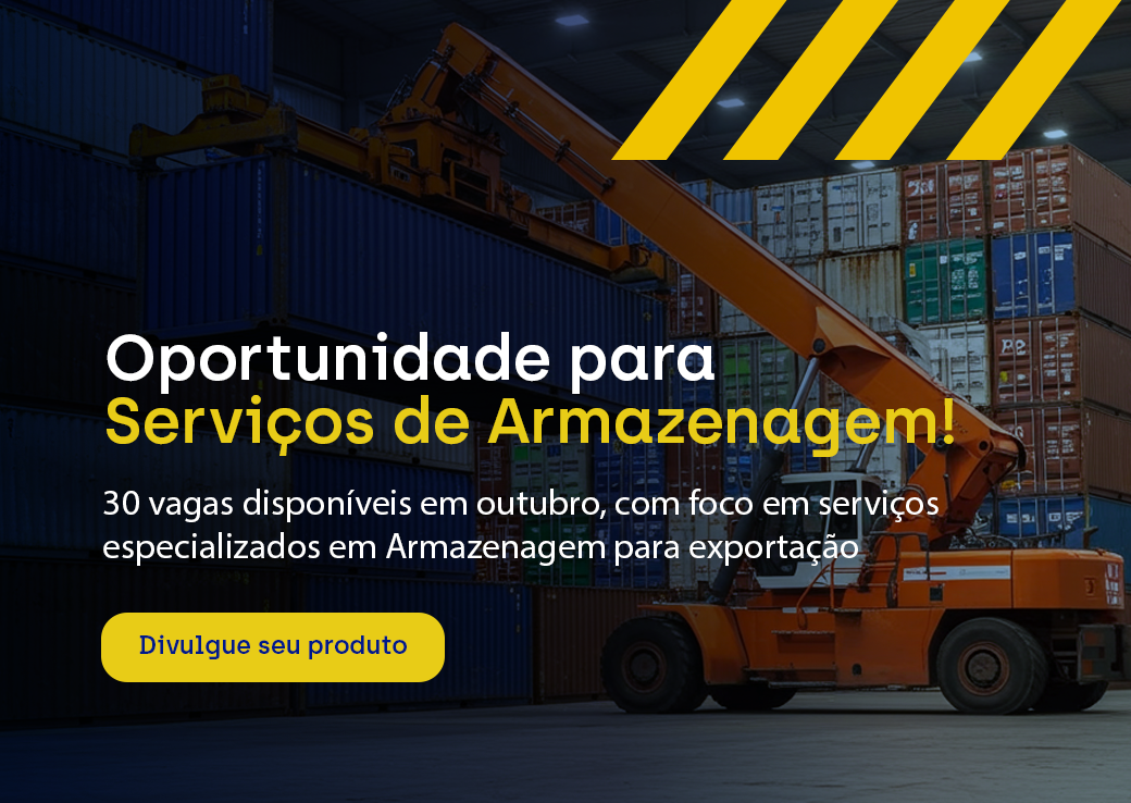 Divulgue serviços de armazenagem para exportação na Plataforma!